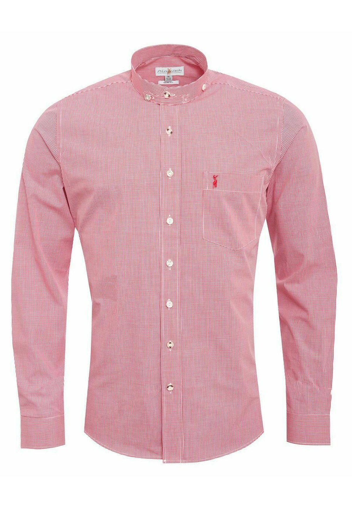 Trachtenhemd Sebastian Slim Fit in Rot von Almsach Trachtenhemd Sebastian Slim Fit in Rot von Almsach